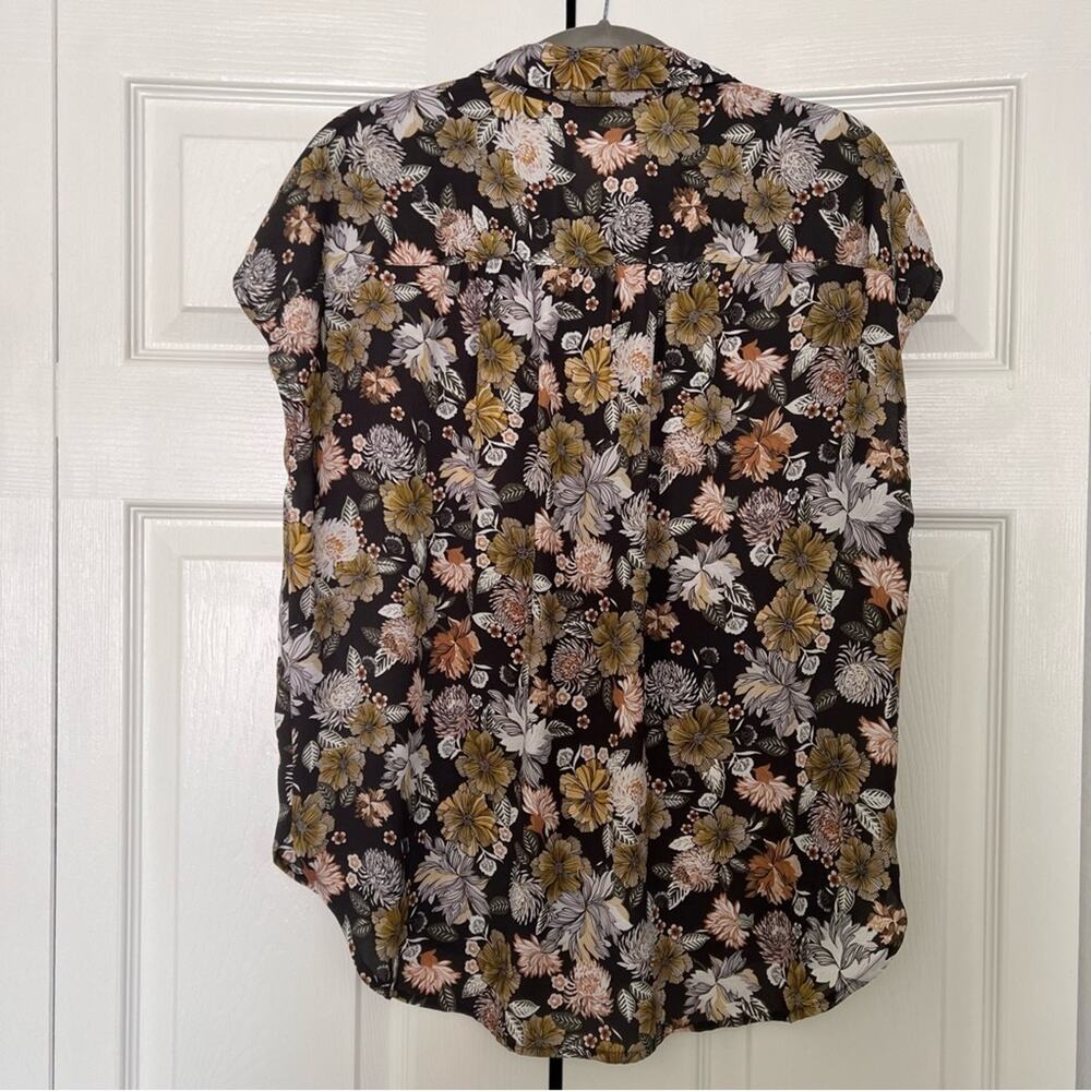 Loft Outlet Floral Patterned Button Front Shirt Size M - Picture 4 of 7
